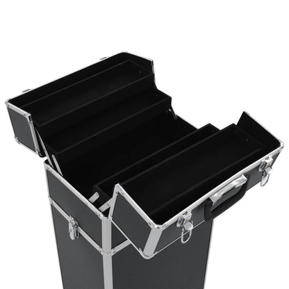 Kosmetikkoffer Aluminium Schwarz