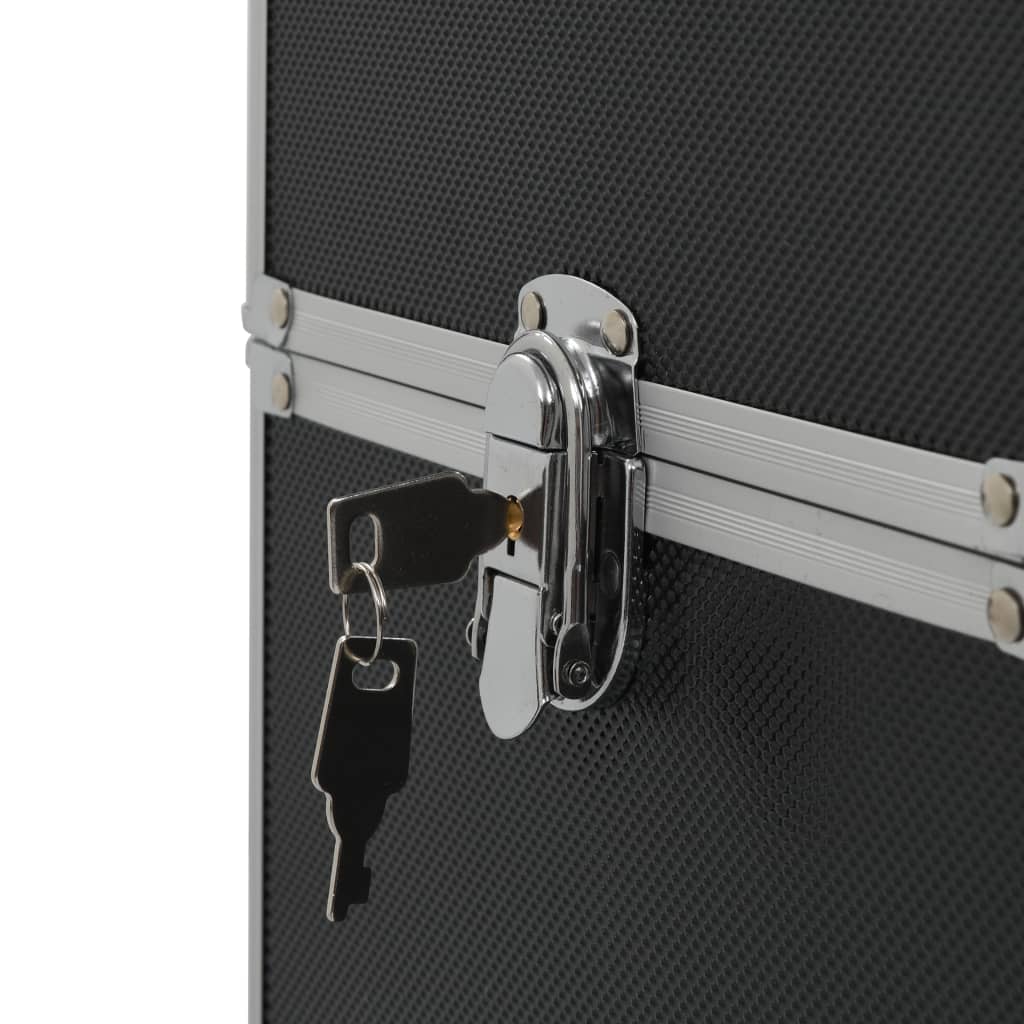 Kosmetikkoffer Aluminium Schwarz