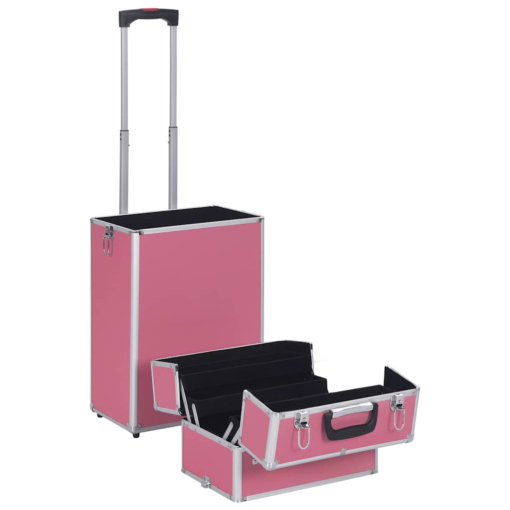 Kosmetikkoffer Aluminium Schwarz