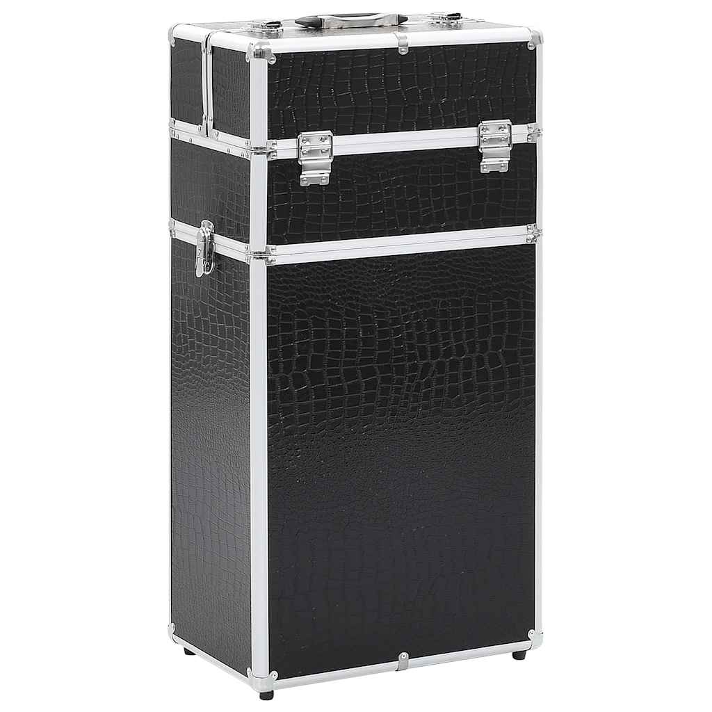 Kosmetikkoffer Aluminium Schwarz