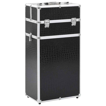 Kosmetikkoffer Aluminium Schwarz