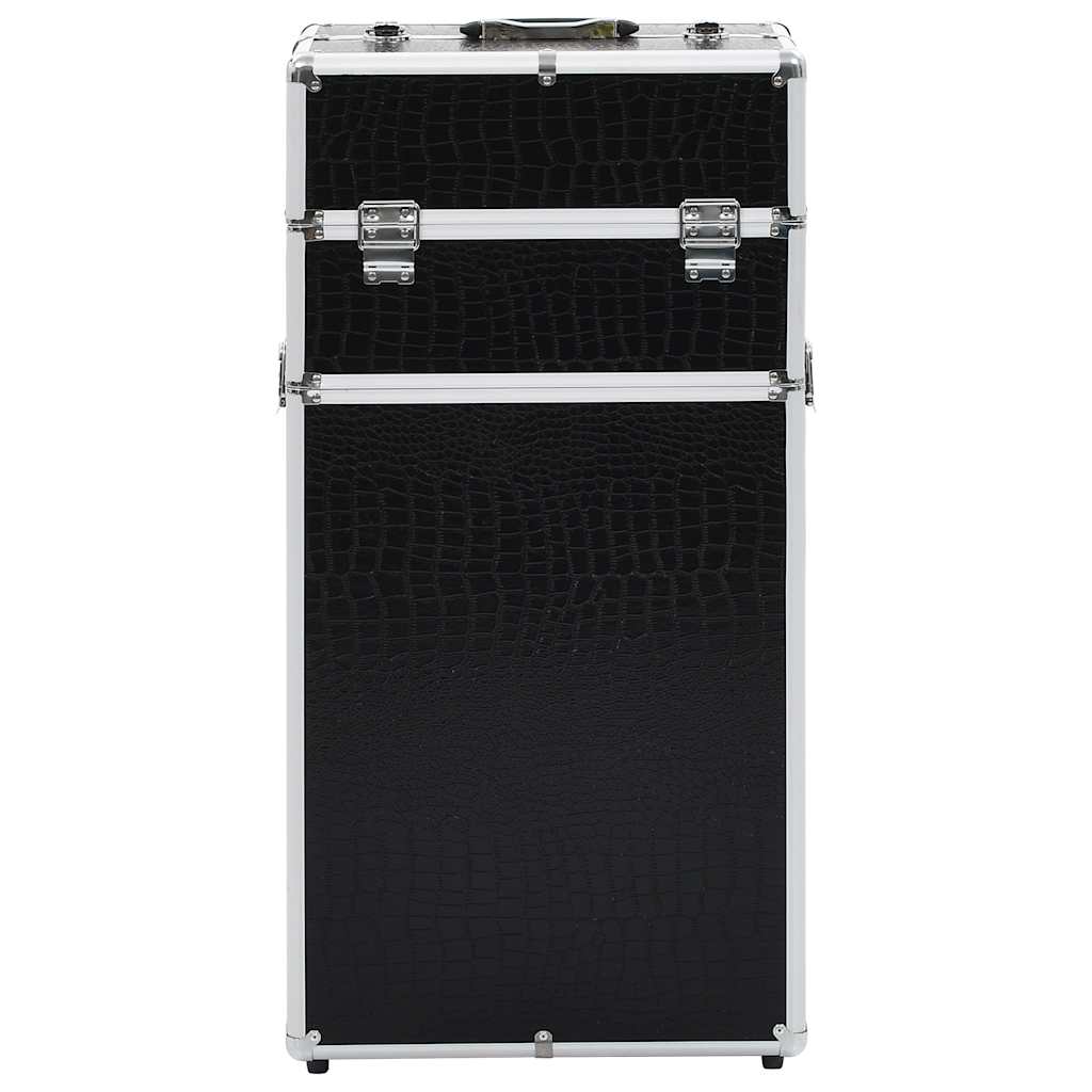 Kosmetikkoffer Aluminium Schwarz