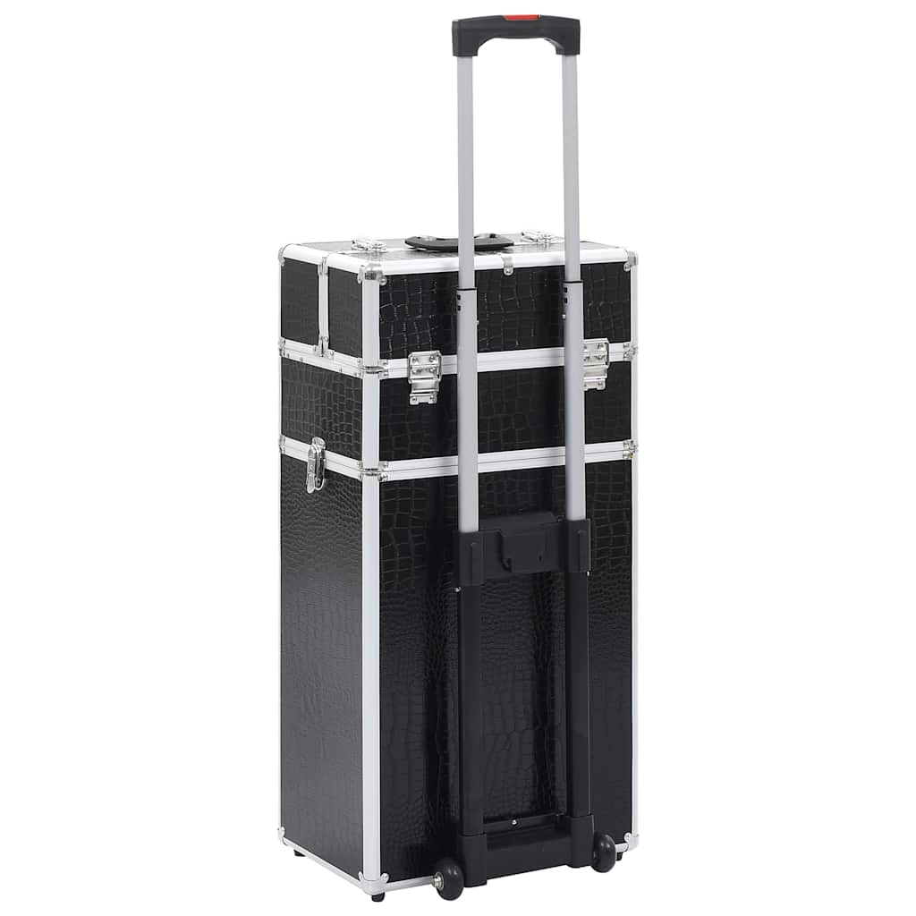 Kosmetikkoffer Aluminium Schwarz