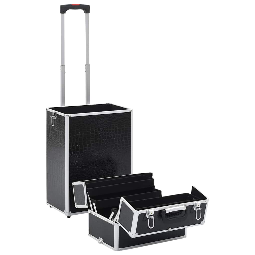 Kosmetikkoffer Aluminium Schwarz