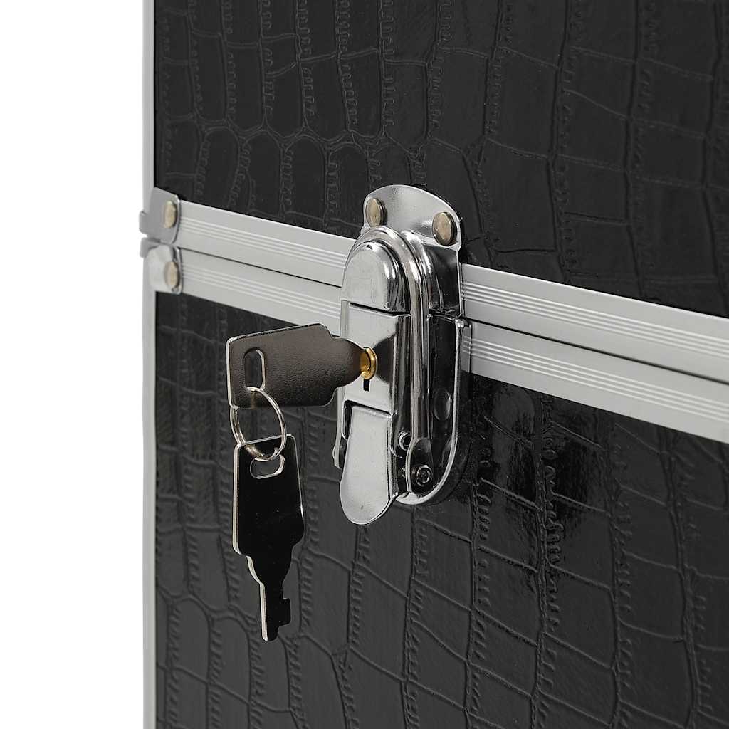 Kosmetikkoffer Aluminium Schwarz