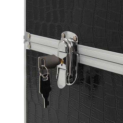 Kosmetikkoffer Aluminium Schwarz