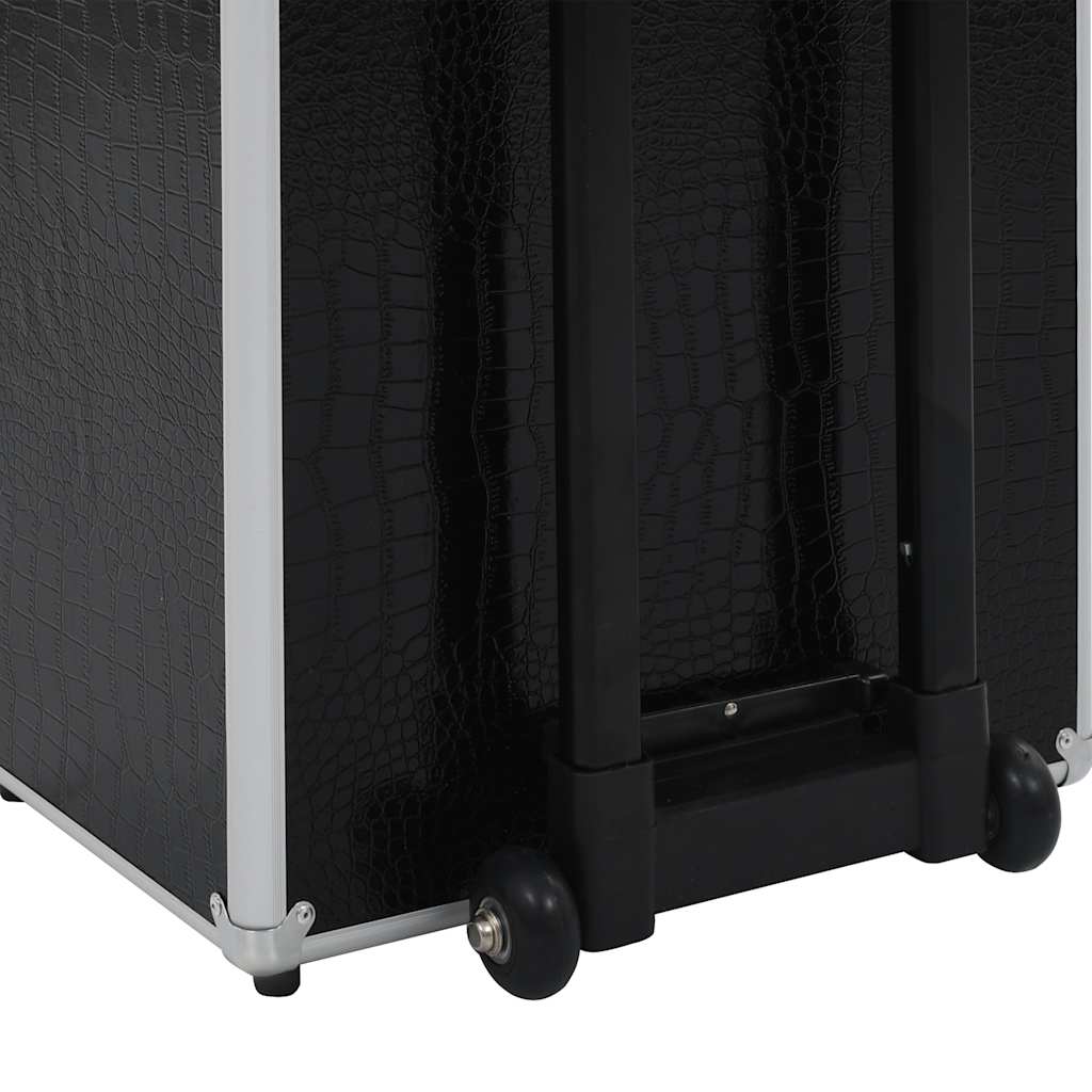 Kosmetikkoffer Aluminium Schwarz