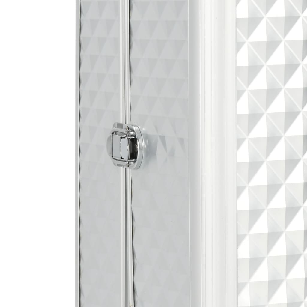 Kosmetik-Trolley 35×29×45 cm Silbern Aluminium