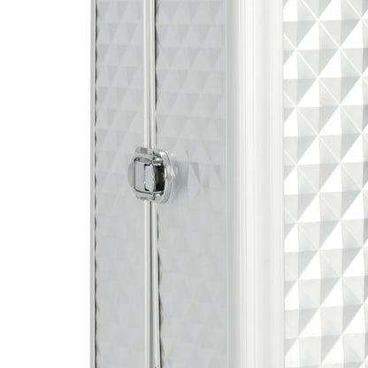 Kosmetik-Trolley 35×29×45 cm Silbern Aluminium