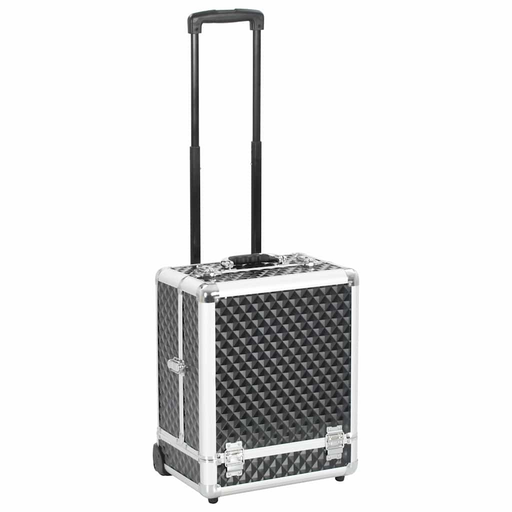 Kosmetik-Trolley 35×29×45 cm Silbern Aluminium