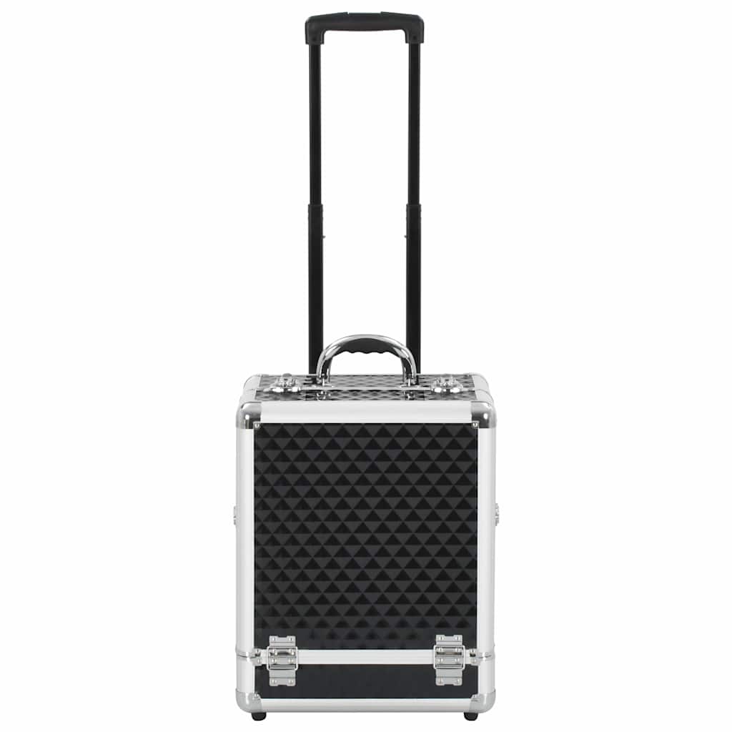 Kosmetik-Trolley 35×29×45 cm Silbern Aluminium