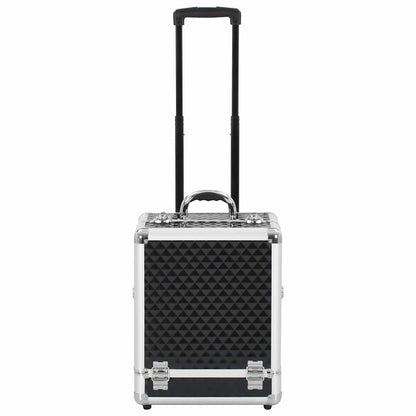 Kosmetik-Trolley 35×29×45 cm Silbern Aluminium