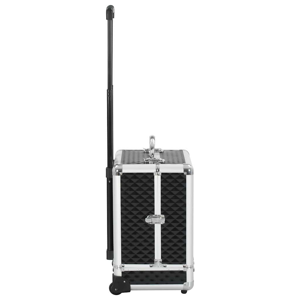 Kosmetik-Trolley 35×29×45 cm Silbern Aluminium