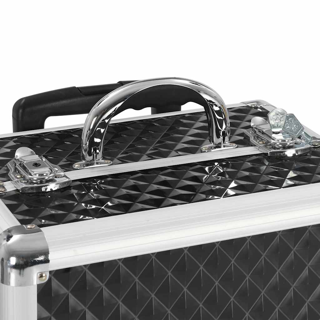 Kosmetik-Trolley 35×29×45 cm Silbern Aluminium