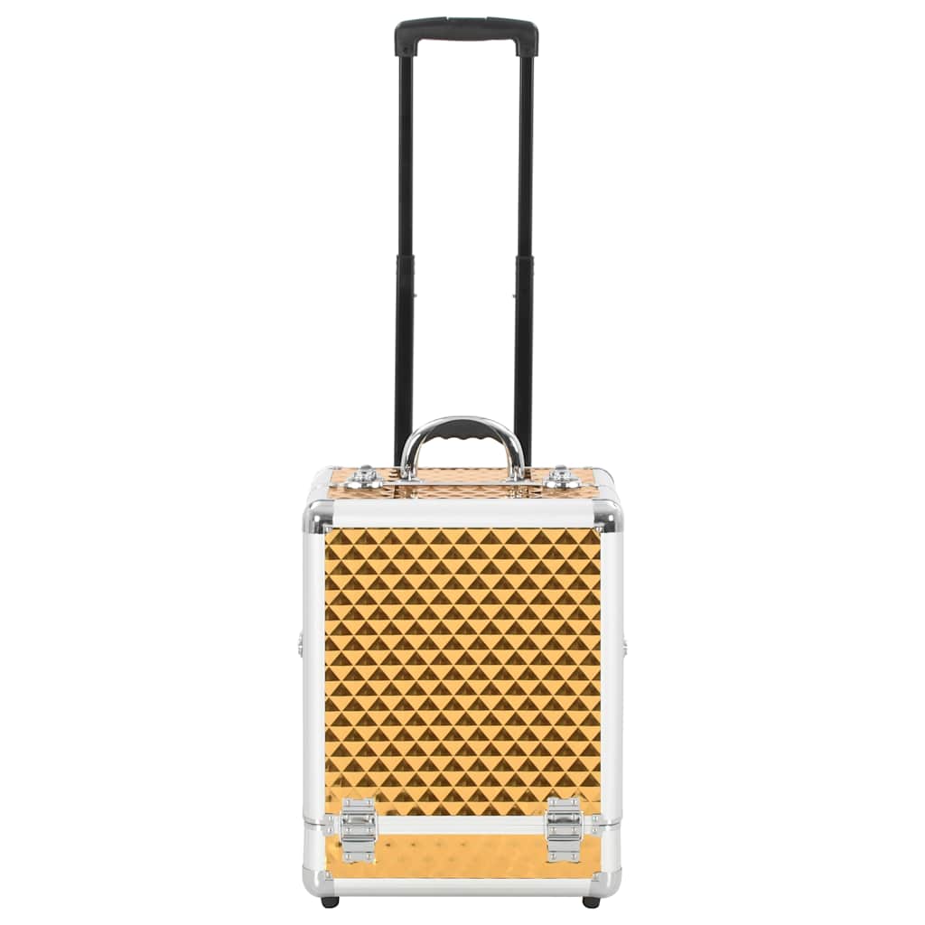 Kosmetik-Trolley 35×29×45 cm Silbern Aluminium