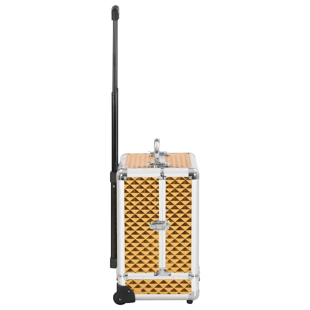 Kosmetik-Trolley 35×29×45 cm Silbern Aluminium