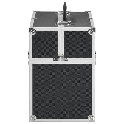 Kosmetikkoffer 38x23x34 cm Silbern Aluminium