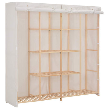 Kleiderschrank Grau 173 x 40 x 170 cm Stoff