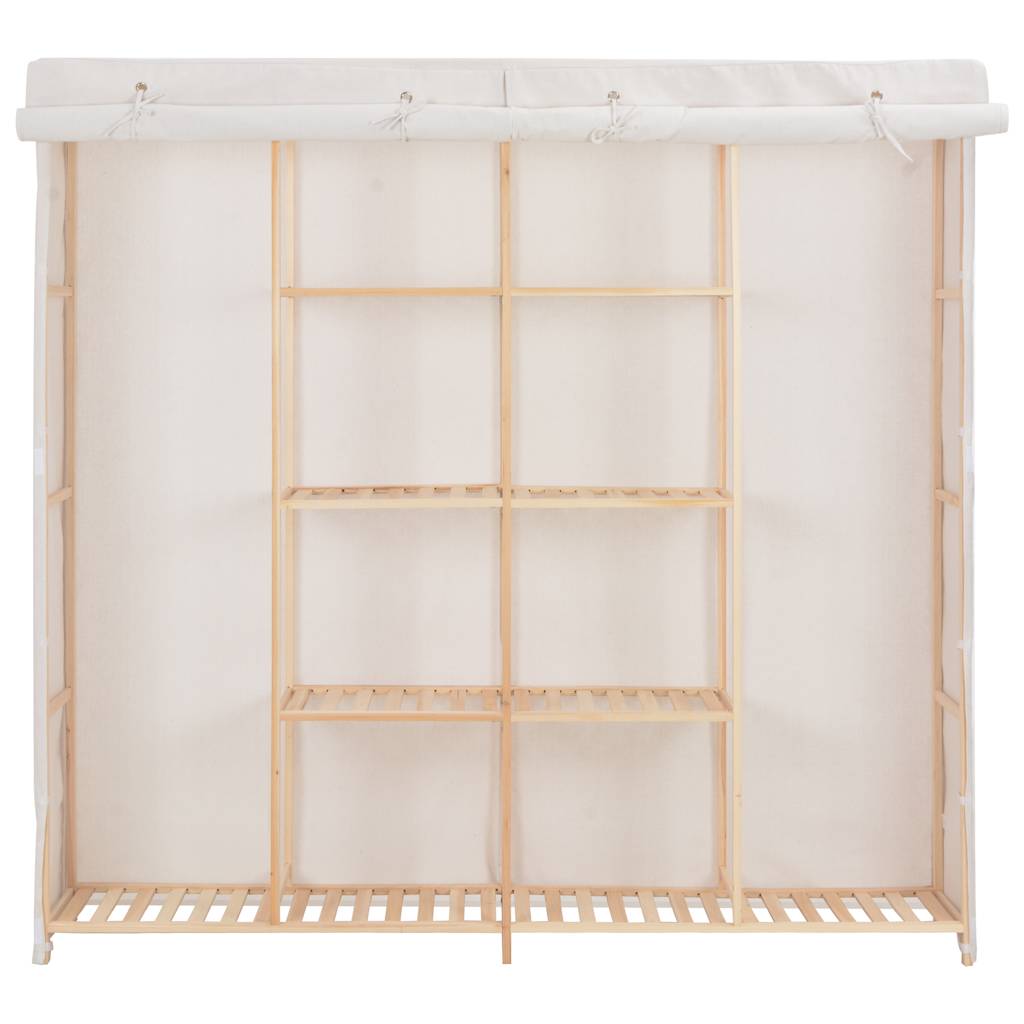 Kleiderschrank Grau 173 x 40 x 170 cm Stoff