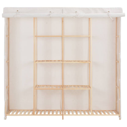 Kleiderschrank Grau 173 x 40 x 170 cm Stoff
