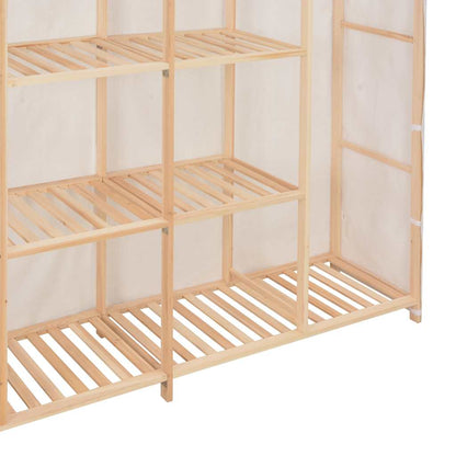 Kleiderschrank Grau 173 x 40 x 170 cm Stoff