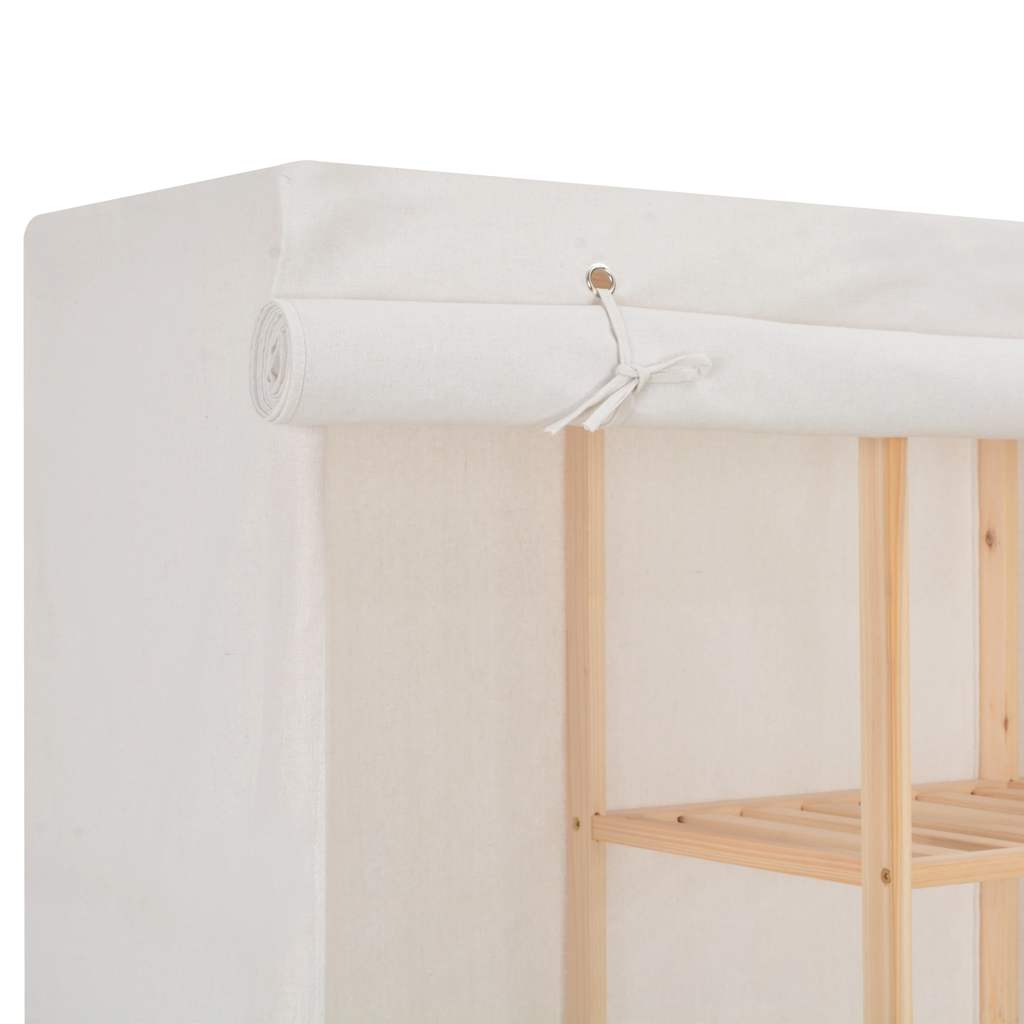 Kleiderschrank Grau 173 x 40 x 170 cm Stoff