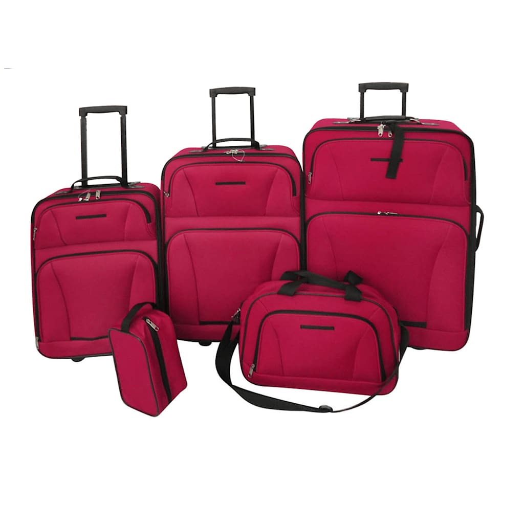 5-tlg. Reiseset | Kofferset | Reisekoffer | Trolleyset | inkl. Kulturtasche