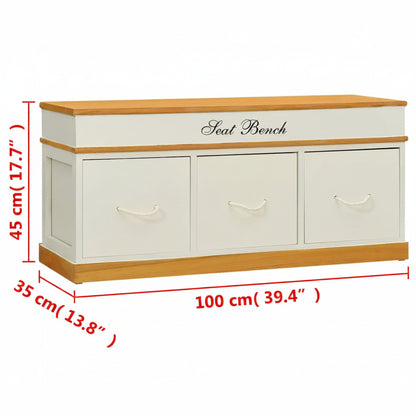 Sitzbank Mit Stauraum Schuhschrank Flurbank