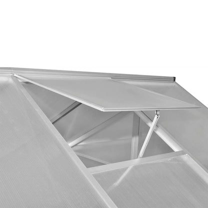 Gewächshaus mit Fundament Verstärkt Aluminium 4,6 m²