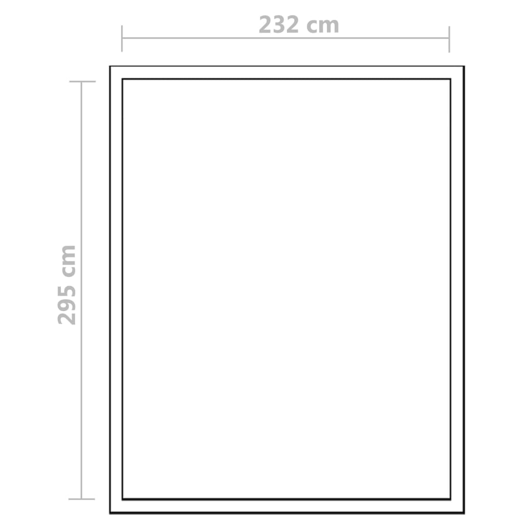 Gewächshaus mit Fundament Verstärkt Aluminium 4,6 m²