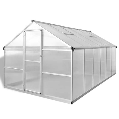 Gewächshaus mit Fundament Verstärkt Aluminium 4,6 m²