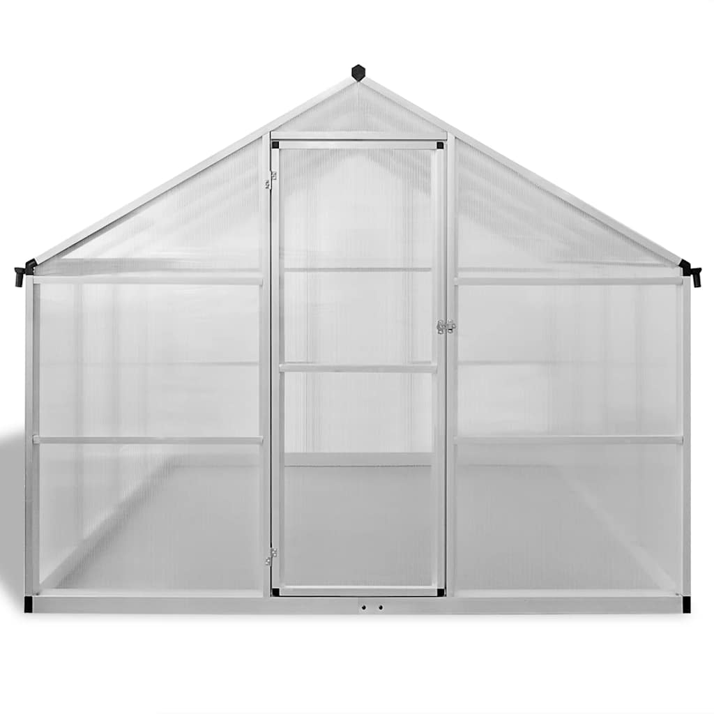 Gewächshaus mit Fundament Verstärkt Aluminium 4,6 m²