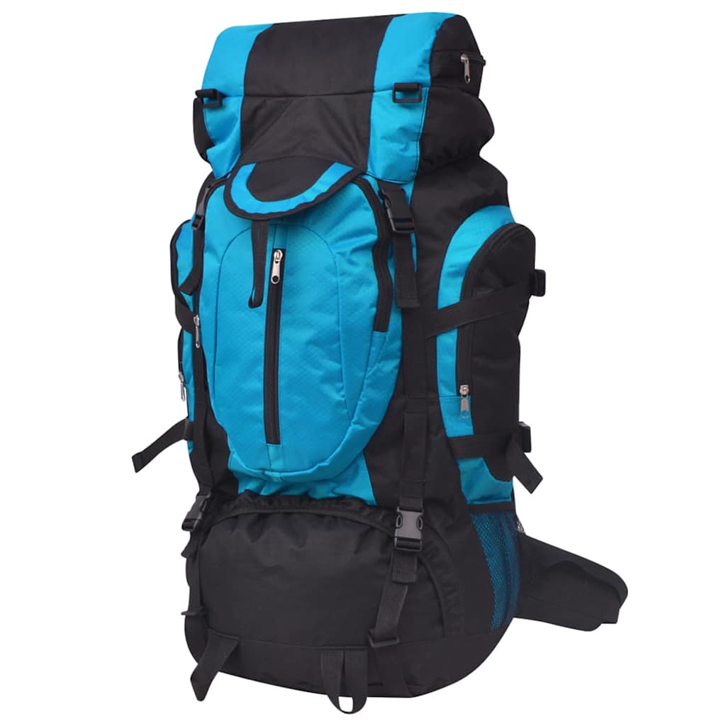Wanderrucksack XXL 75 L Schwarz und Grün