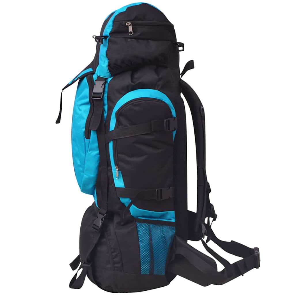 Wanderrucksack XXL 75 L Schwarz und Grün
