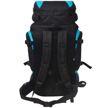 Wanderrucksack XXL 75 L Schwarz und Grün