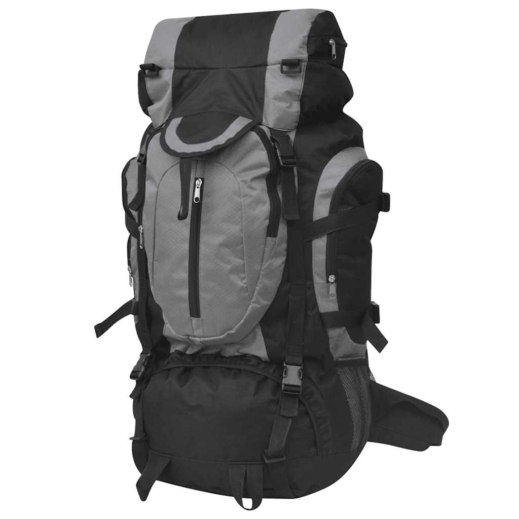 Wanderrucksack XXL 75 L Schwarz und Grün
