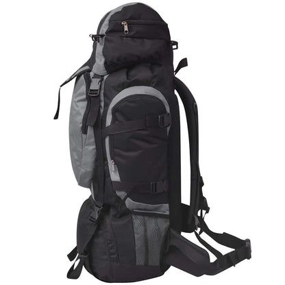 Wanderrucksack XXL 75 L Schwarz und Grün