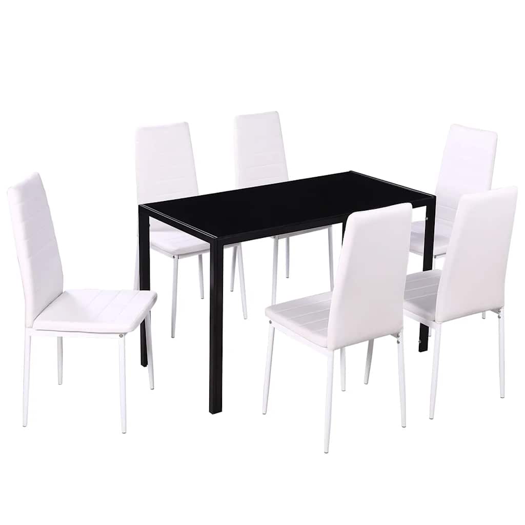 7-tlg. Essgruppe Cappuccino-Braun