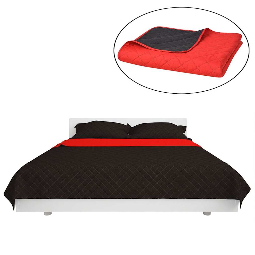 Zweiseitige Tagesdecke | Bettdecke | Steppdecke | Schlafdecke | 170 x 210 cm