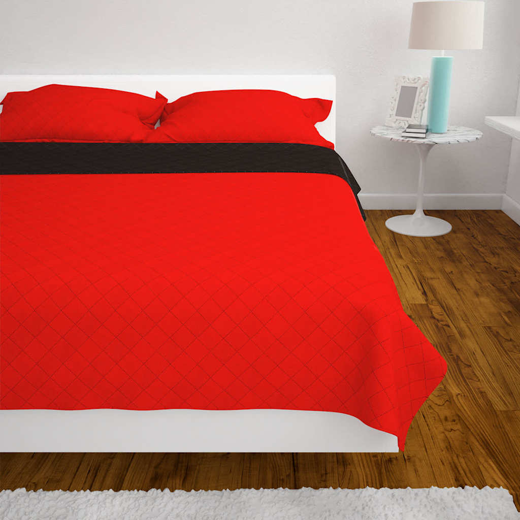 Zweiseitige Tagesdecke | Bettdecke | Steppdecke | Schlafdecke | 170 x 210 cm