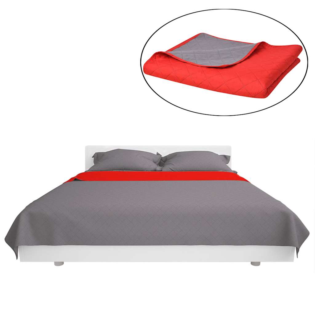 Zweiseitige Tagesdecke | Bettdecke | Steppdecke | Schlafdecke | 220 x 240 cm