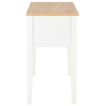 Schreibtisch Weiß 109,5 X 45 X 77,5 Cm Holz