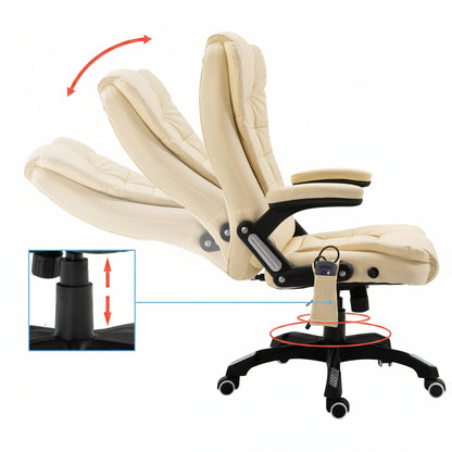 Massage-Bürostuhl Kunstleder