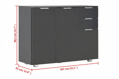 Sideboard Hochglanz- 107X35X80,5 Cm