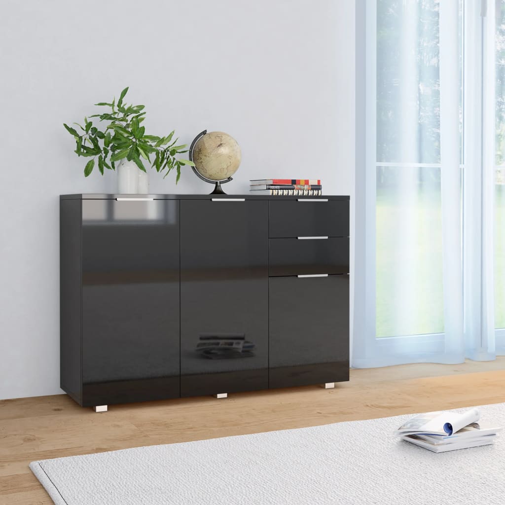 Sideboard Hochglanz- 107X35X80,5 Cm
