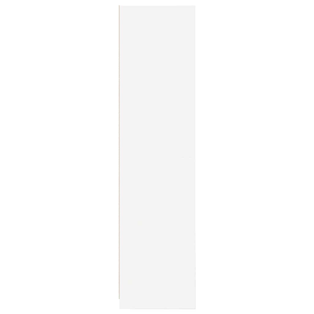 Kleiderschrank Hochglanz-Weiß 100x50x200 cm Holzwerkstoff