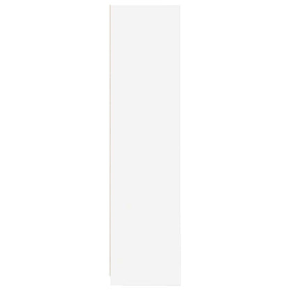 Kleiderschrank Hochglanz-Weiß 100x50x200 cm Holzwerkstoff