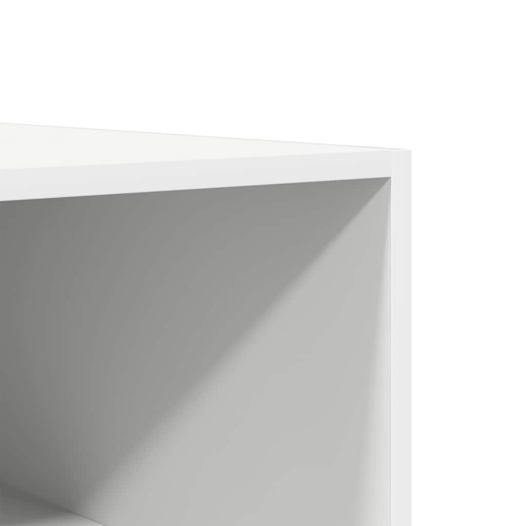 Kleiderschrank Hochglanz-Weiß 100x50x200 cm Holzwerkstoff