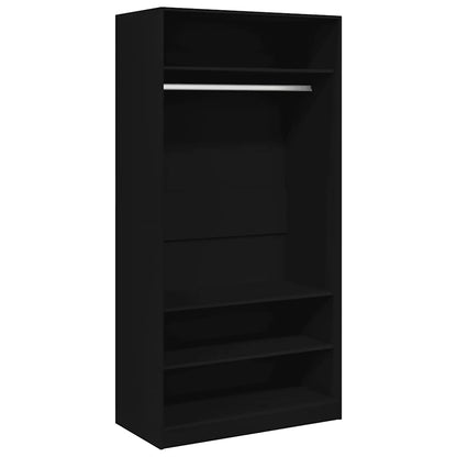 Kleiderschrank Hochglanz-Weiß 100x50x200 cm Holzwerkstoff