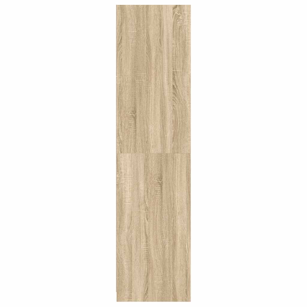 Kleiderschrank Hochglanz-Weiß 100x50x200 cm Holzwerkstoff